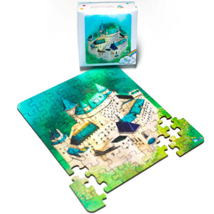 Drevené puzzle Bojnický zámok - 56 dielikov - puzzle na dreve - nadreve.sk