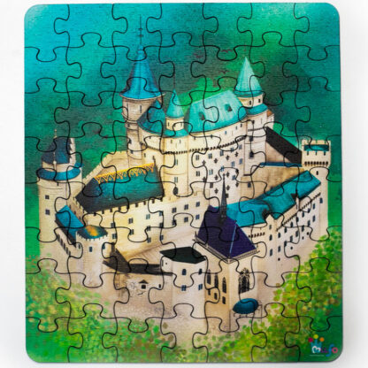 Drevené puzzle Bojnický zámok - 56 dielikov - puzzle na dreve - nadreve.sk